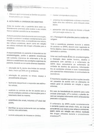 SOBECC- Enfermagem em Centro Cirúrgico e Centro de Material e Esterilização 
