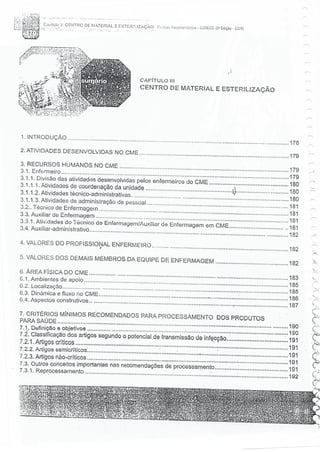 SOBECC- Enfermagem em Centro Cirúrgico e Centro de Material e Esterilização 