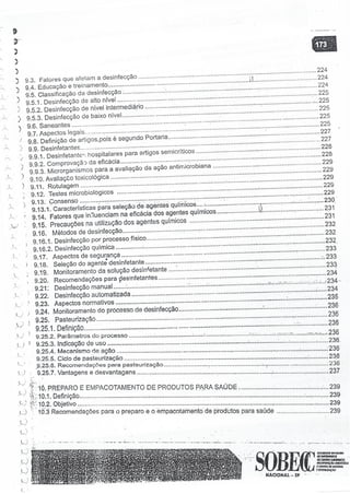 SOBECC- Enfermagem em Centro Cirúrgico e Centro de Material e Esterilização 