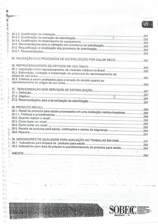 SOBECC- Enfermagem em Centro Cirúrgico e Centro de Material e Esterilização 