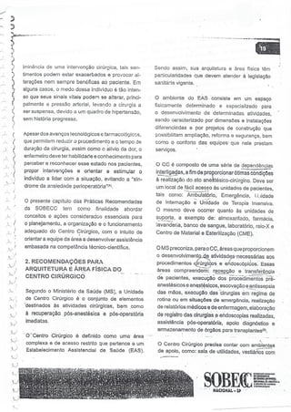 SOBECC- Enfermagem em Centro Cirúrgico e Centro de Material e Esterilização 