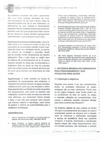 SOBECC- Enfermagem em Centro Cirúrgico e Centro de Material e Esterilização 