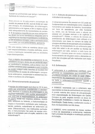 SOBECC- Enfermagem em Centro Cirúrgico e Centro de Material e Esterilização 