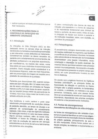 SOBECC- Enfermagem em Centro Cirúrgico e Centro de Material e Esterilização 