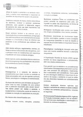 SOBECC- Enfermagem em Centro Cirúrgico e Centro de Material e Esterilização 