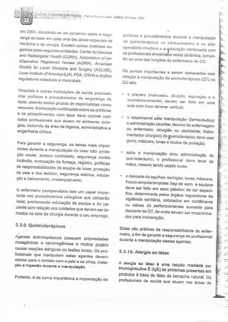 SOBECC- Enfermagem em Centro Cirúrgico e Centro de Material e Esterilização 