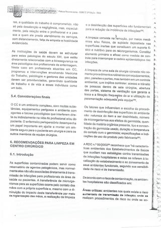 SOBECC- Enfermagem em Centro Cirúrgico e Centro de Material e Esterilização 
