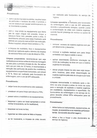 SOBECC- Enfermagem em Centro Cirúrgico e Centro de Material e Esterilização 
