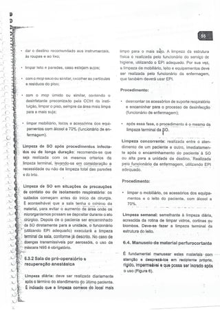 SOBECC- Enfermagem em Centro Cirúrgico e Centro de Material e Esterilização 