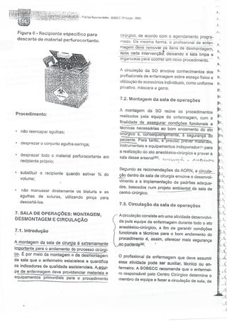 SOBECC- Enfermagem em Centro Cirúrgico e Centro de Material e Esterilização 