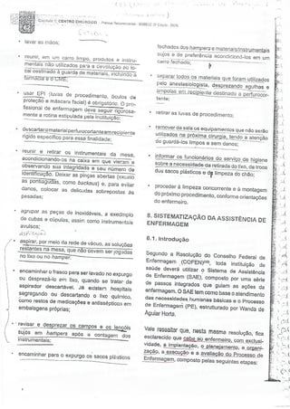 SOBECC- Enfermagem em Centro Cirúrgico e Centro de Material e Esterilização 