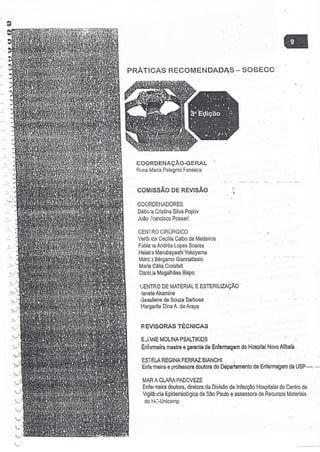 SOBECC- Enfermagem em Centro Cirúrgico e Centro de Material e Esterilização 