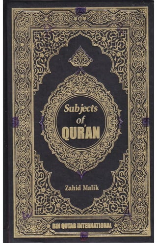 Sobjects of quran pdf