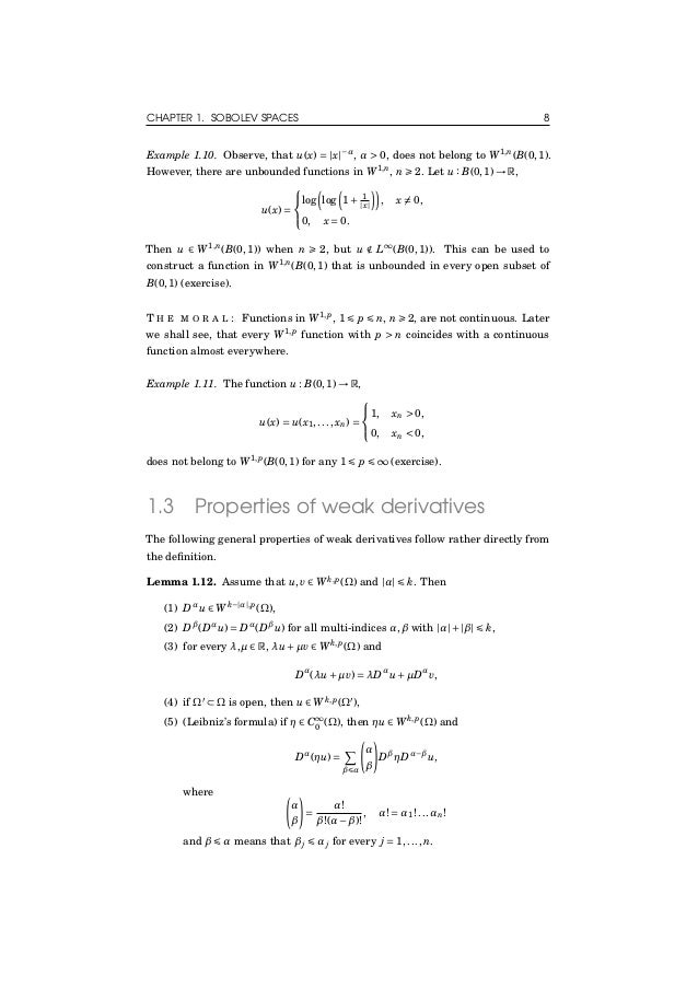 Sobolev Spaces