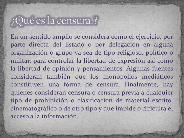 Que Es La Censura En Psicoanalisis