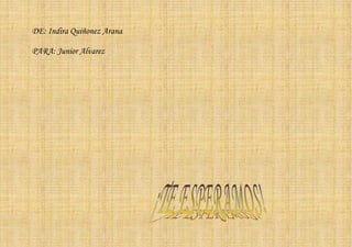DE: Indira Quiñonez Arana

PARA: Junior Alvarez
 