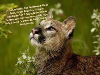 Livros Contábeis, Que Registravam Meus Erros, Foram Rasgados. Encaro A Eternidade Com A Sensação De Que As Sentenças Estão Suspensas. Já Não Fujo Dele Como De Um Átila. Eu O Chamo De Clemente.