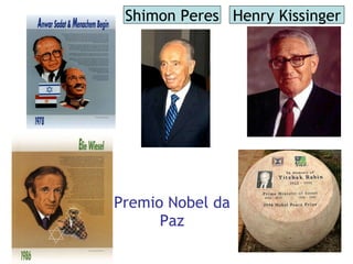 Premio Nobel da Paz Shimon Peres Henry Kissinger 
