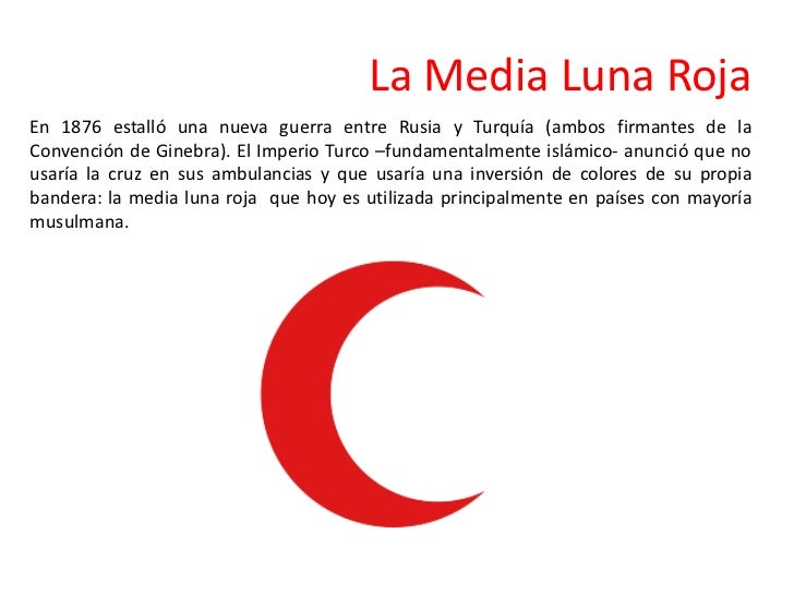 Resultado de imagen para media luna roja y cruz roja