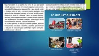 LO QUE HAY QUE HACER
QUE INGRESEN QUE PERMANEZCAN
QUE APRENDAN QUE LO QUE
APRENDAN SEA
VÁLIDO
 