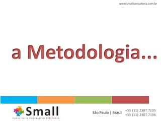 www.smallconsultoria.com.br




a Metodologia...

                           +55 (11) 2307.7105
        São Paulo | Brasil +55 (11) 2307.7106
 