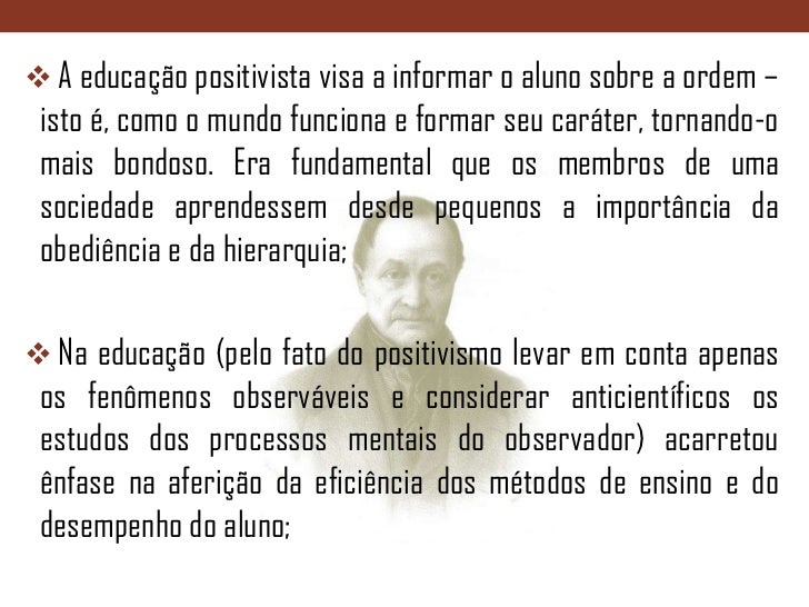 Sobre O Positivismo Leia Atentamente As Afirmações A Seguir