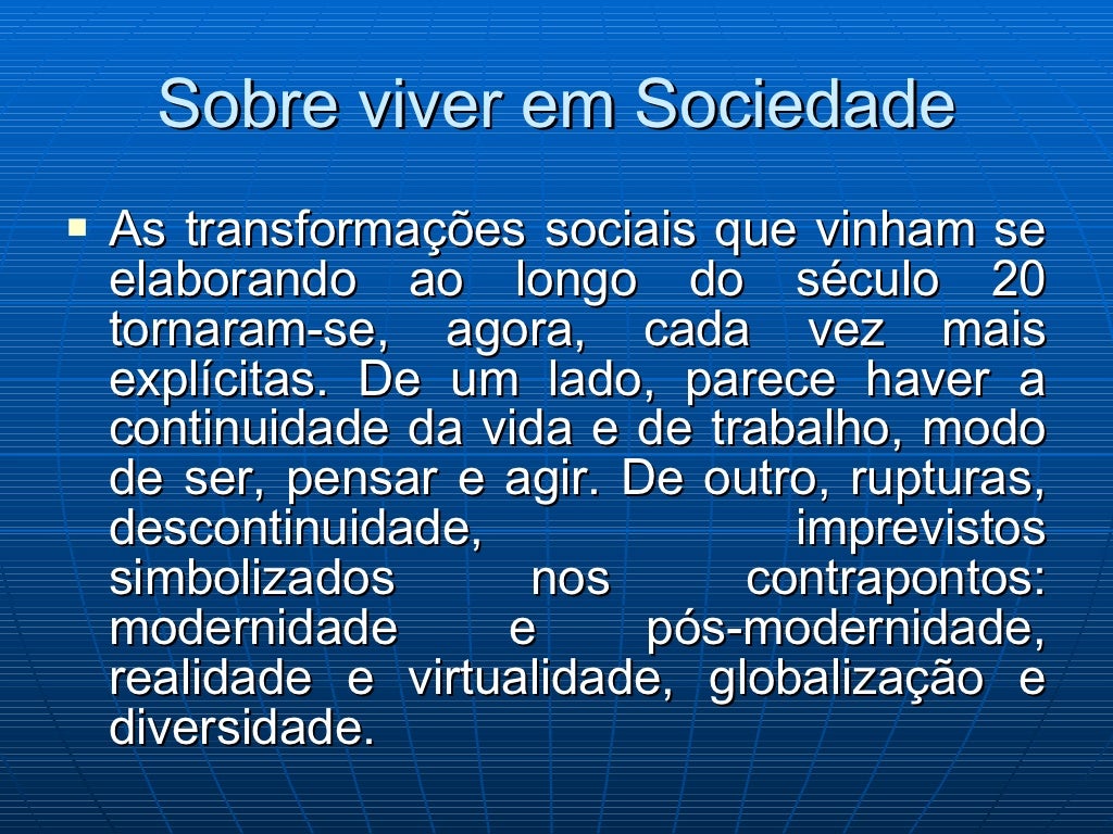 O Que Significa Viver Em Sociedade - FDPLEARN