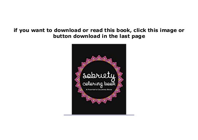 Ebook Download Sobriety Coloring Book A Swear Word Coloring