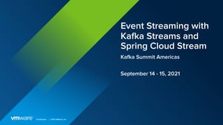 Event Streaming with Kafka Streams and Spring Cloud Stream | Soby ...
