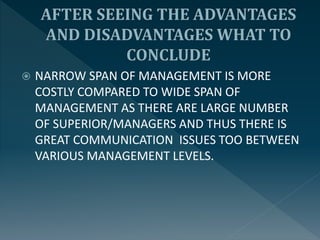 Span of Control (Management) | PPTX | Business | Business and Finance
