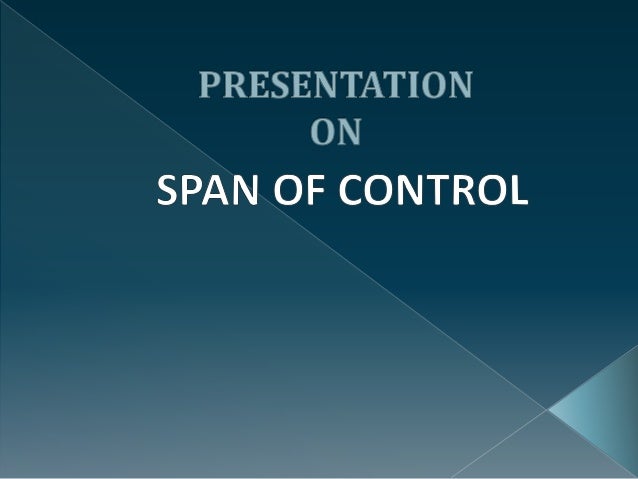 Span Of Control Chart