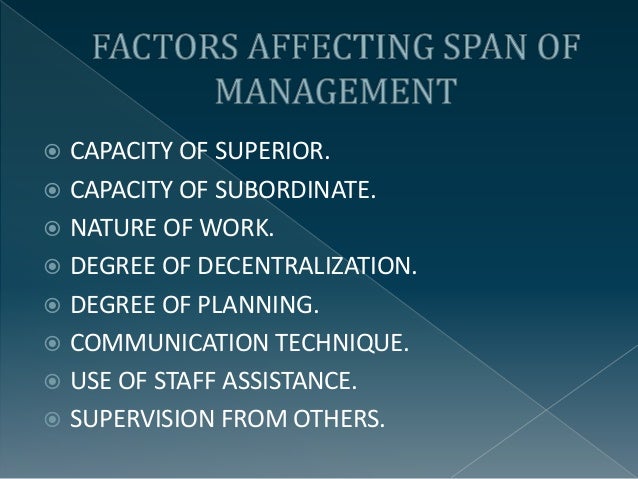 Span of Control (Management) Span of Control (Management)