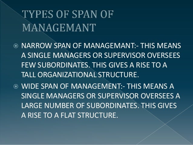 span of control management span of control