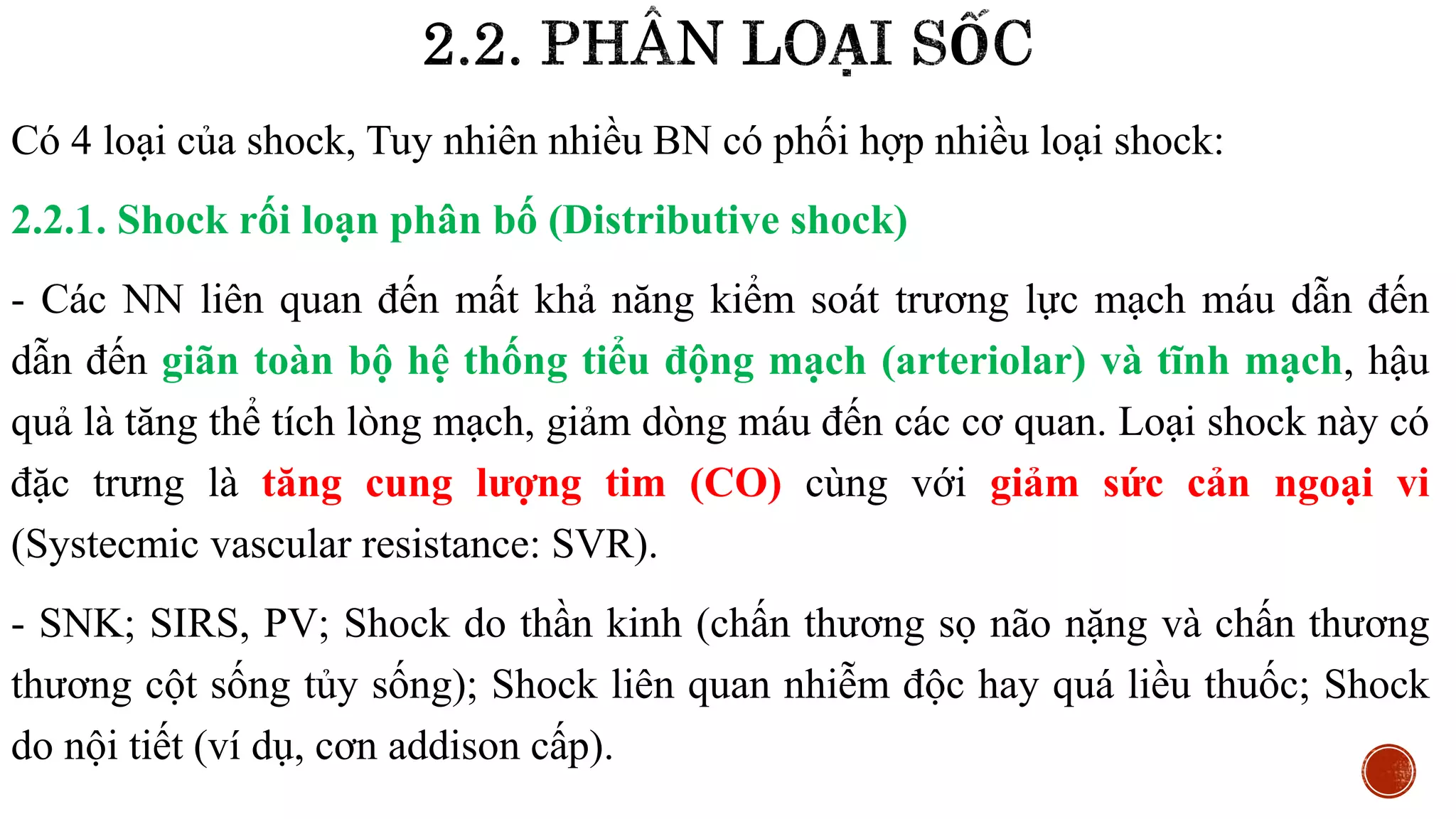 CHẨN ĐOÁN VÀ XỬ TRÍ SỐC | PPT