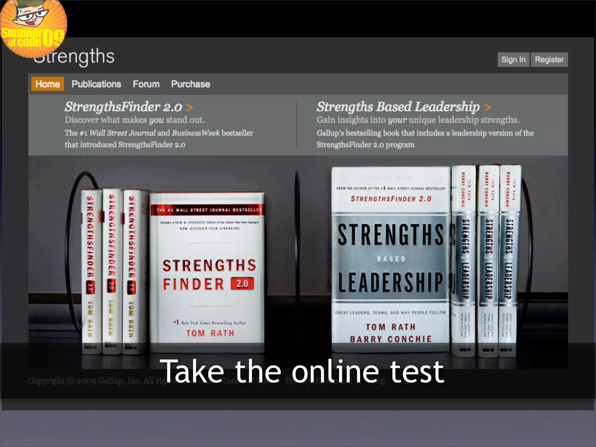 Take the online test
 