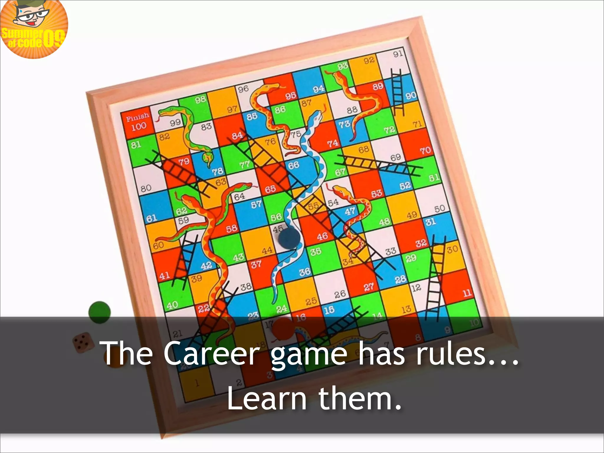 The Career game has rules...
        Learn them.
 