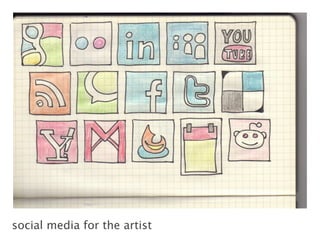 social media for the artist
 