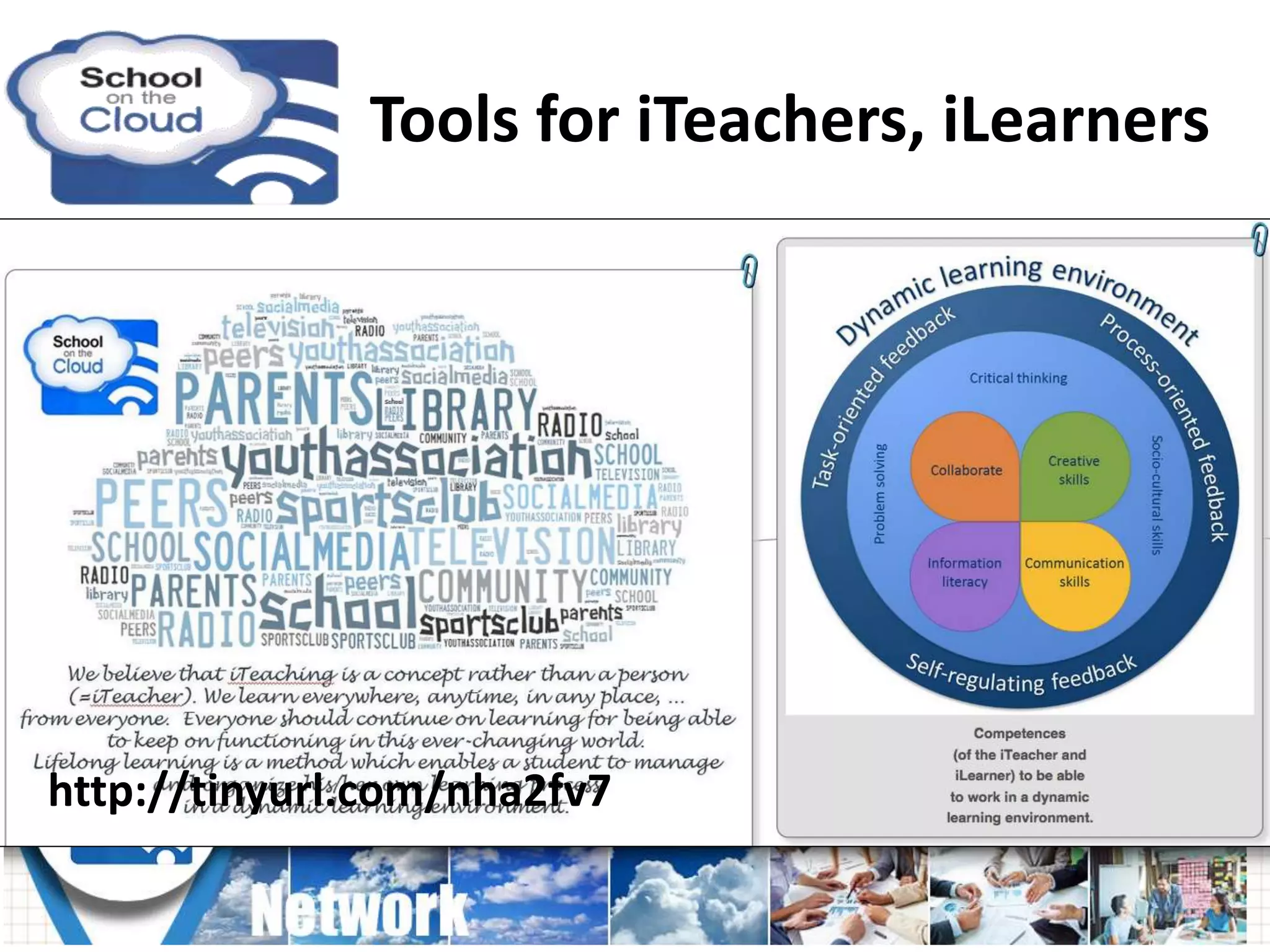 Tools for iTeachers, iLearners
http://tinyurl.com/nha2fv7
 