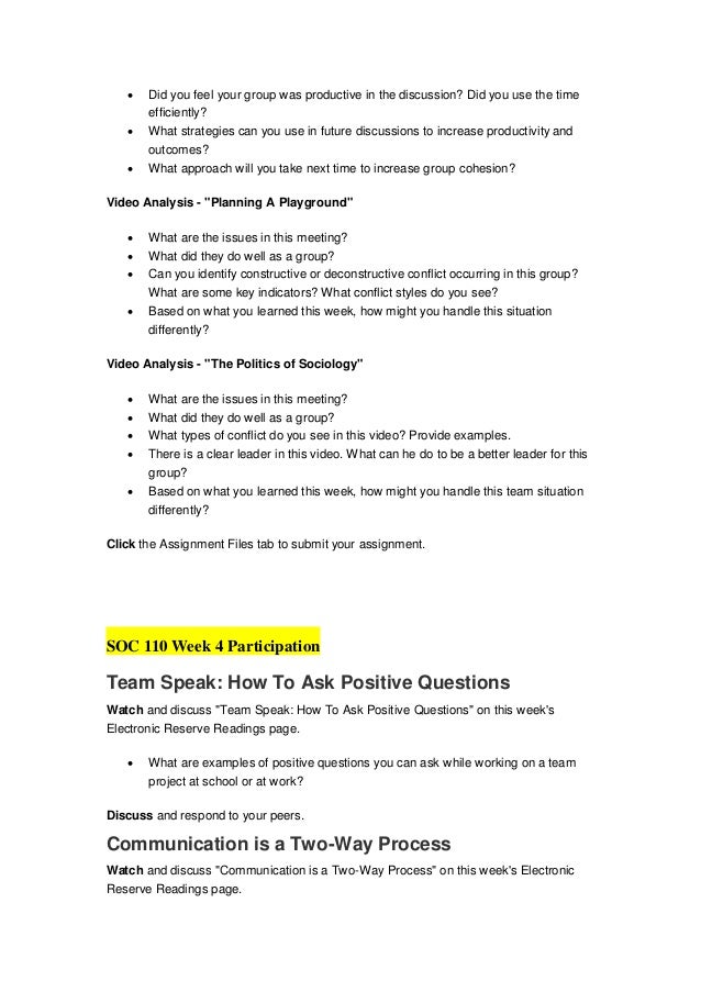 soc 110 week 5 Looking for soc 110 week 5 dq 2 find a+ rated soc 110 week 5 dq 2 for university of phoenix students on transwebetutorscom. soc 110 week 5 Looking for soc 110 week 5 dq 2 find a+ rated soc 110 week 5 dq 2 for university of phoenix students on transwebetutorscom.