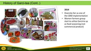 Brand development in women farmers group empowerment to support the tropical fruit tree community biodiversity management: A study from Garcinia sp conservation in Sijunjung, West Sumatra, Indonesia