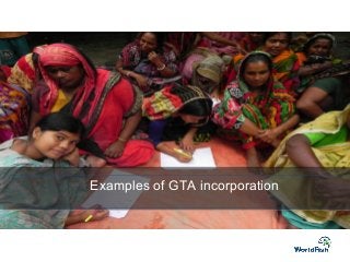 Transitioning to GTA in small holder aquaculture