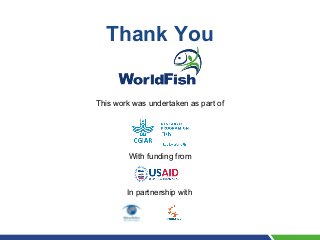 Transitioning to GTA in small holder aquaculture