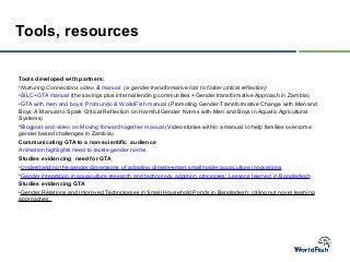 Transitioning to GTA in small holder aquaculture