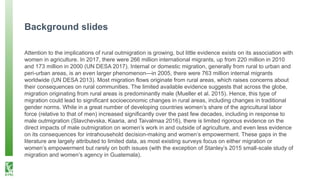 Labor scarcity and women's role in agricultural production: evidence from Bangladesh