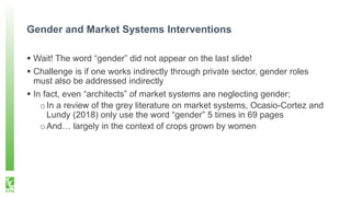 Gender roles in the jute value chain in Bangladesh - Experience from the USAID/AVC project impact evaluation