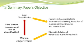 Women's empowerment as an effective way to increase resilience to climate change
