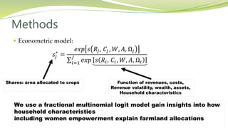 Women's empowerment as an effective way to increase resilience to climate change