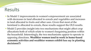 Women's empowerment as an effective way to increase resilience to climate change