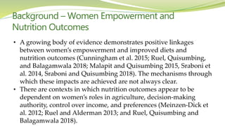 Women's empowerment as an effective way to increase resilience to climate change