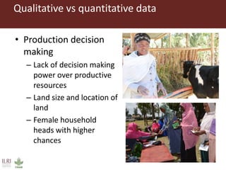 Women farmers' participation in the agricultural research process: implications for agricultural sustainability in Ethiopia